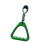 (Green) Automotive Grab Handle Bus Handle Sturdy Replacement Triangle Handle Ring Lightweight Convenient Assemble Replacement Parts 1