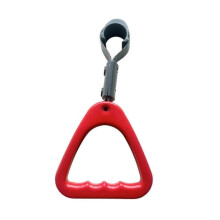 (Red) Automotive Grab Handle Bus Handle Sturdy Replacement Triangle Handle Ring Lightweight Convenient Assemble Replacement Parts
