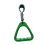 (Green) Automotive Grab Handle Bus Handle Sturdy Replacement Triangle Handle Ring Lightweight Convenient Assemble Replacement Parts 4