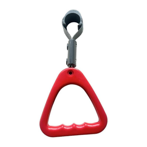 (Red) Automotive Grab Handle Bus Handle Sturdy Replacement Triangle Handle Ring Lightweight Convenient Assemble Replacement Parts 1