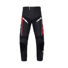 Motorcycle Trousers Men's XXL Black Travel Textile Armoured Pants with CE Armour and Removable Cotton Lining