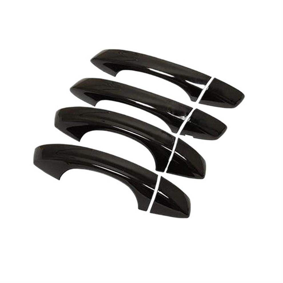 Decorative Door Handle Cover For Seat Ibiza Mk5 6F Kj1 2017-2022 Gloss Trim Sticker Exterior Accessory 4 Handles No Keyhole Black 6482260286273