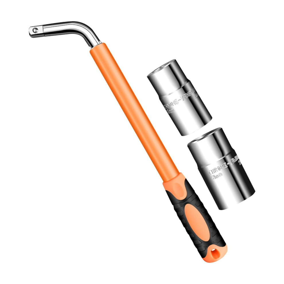 Car Repair Tire Wrench, Chrome Vanadium Steel Telescoping Lug Tool, Ergonomic Extendable Wheel Nut Remover For Vehicles 6482260286396