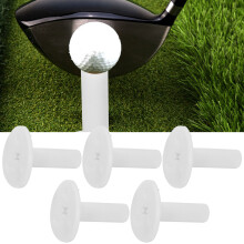 Hochwertiges Gummi-Golfball-Tees-Set für Indoor- und Outdoor-Training - 5 Stück