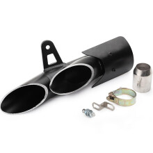 Dschalldämpfer Motorrad Auspuff Slip On Schalldämpfer Rohr Zwei Löcher Schwarz Für CMX 500 GSX-R750 YZF R6 ZX6R