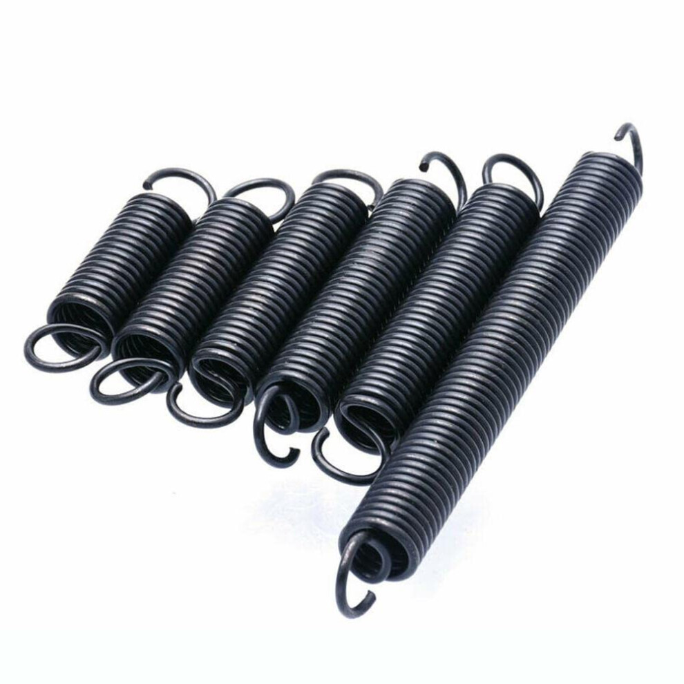 5Pcs Small Tension Springs With Hook, Steel Wire, 1Mm Diameter, 9Mm Outer Diameter, 25-60Mm Length, Model 1X9x45mm 6447073287848