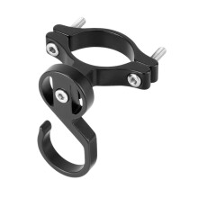 Scooter Front Hook, Adjustable Aluminum Alloy Hanging Pothook Holder for Bicycle, Fits 2cm to 3.5cm Tubes, S Shape Design