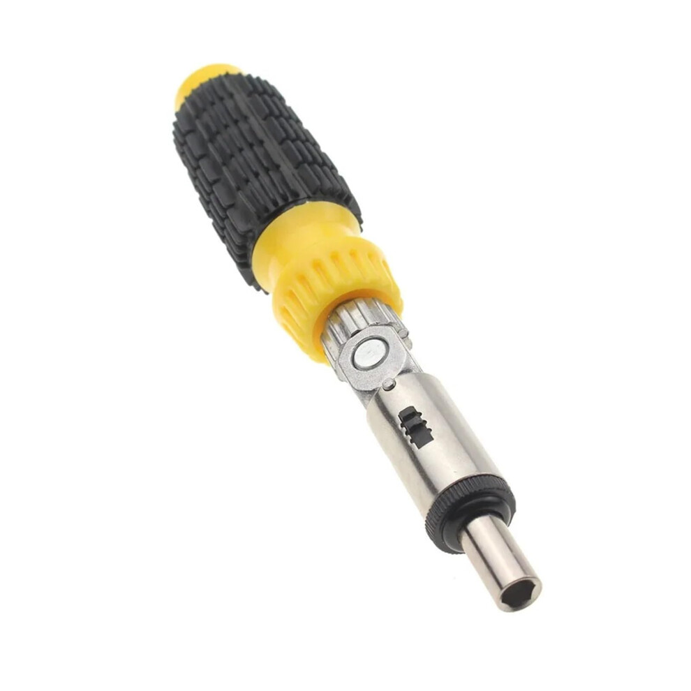 1/4 Inch Hex Extension Bar With 180 Degree Rotating Ratchet Screwdriver For Versatile Torque Applications 6482260288734