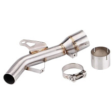 Exhaust Mid Connection Pipe for Kawasaki Z900 Ninja 900 Z900E 2017-2021, Durable Stainless Steel, Perfect Fit