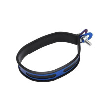 Motorcycle Exhaust Muffler Pipe Holder Clamp Ring Support Bracket Blue Compatible with Various Models