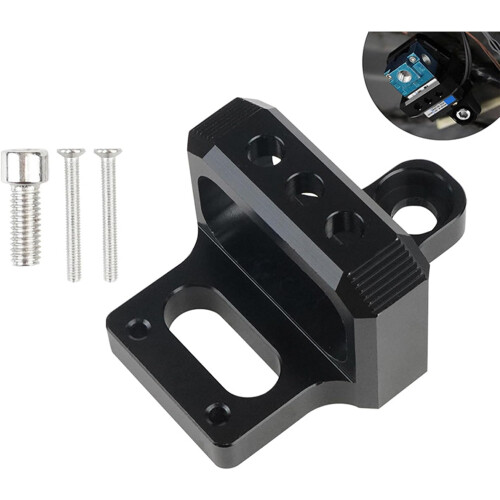 Aluminium Turbo Loading System Solenoid Valves with Holder Stand for Boost Controller Easy Installation Black 2