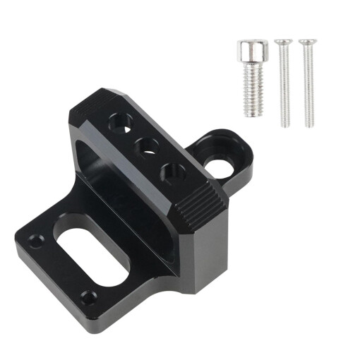 Aluminium Turbo Loading System Solenoid Valves with Holder Stand for Boost Controller Easy Installation Black