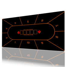 Professional Poker Mat Large Size Texas Hold'em Rubber Table Mat 180 x 90 x 0.2 cm Portable Blackjack Layout