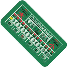 Felt Mat for Table Games 70" x 35" Rubber Suede for Poker Texas Hold'em Blackjack Baccarat Dice Casino