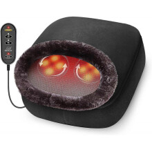 Foot Warmer with Massage, Vibration And Heating Cushion for Cozy Feet with 5 Modes Massage And 2 Heating Therapy, Heated Electric Massage Cushion for