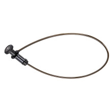 Portable Bicycle Lock with Alarm, High Security Lightweight Weatherproof Cable and Chain Lock, Combination Lock in Black