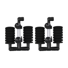Biofilter Aquarium Filter Media Replacement Sponge Cartridges, Double-Layer Internal Filter Pads, 2 Pack