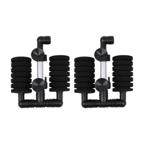 Biofilter Aquarium Filter Media Replacement Sponge Cartridges, Double-Layer Internal Filter Pads, 2 Pack