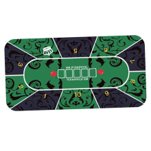47 x 24 Inch Poker Table Layout Mat for Craps and Card Games - Shiny Gaming Index Cards for Game Night