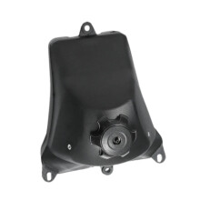 Black 20L Fuel Gas Tank Portable Fuel Container with Tank Cap Ideal for Cars and Motorcycles