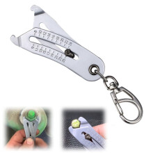Portable Thread Size Tester Key Chain Tool for Metric Screws, Nuts, and Bolts - Precision Measurement Gauge