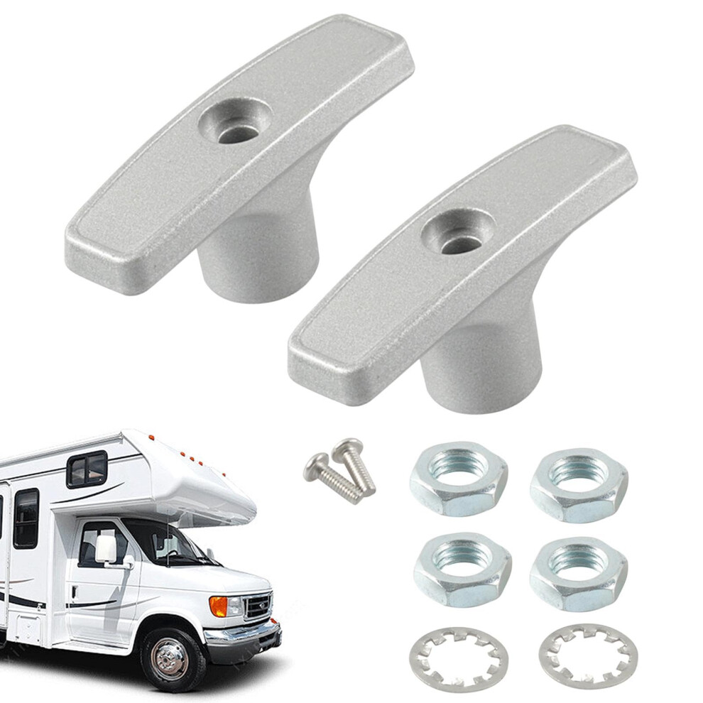 Rv Waste Valve Handle Replacement - Aluminum Handle Set For Rv Waste Valve - Compatible With Standard Rv Tanks And Hoses 6447073290459