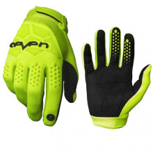 (M, Fluorescent Green) Motorcycle Racing Gloves Non-slip Wear Resistant Breathable Full Finger Gloves