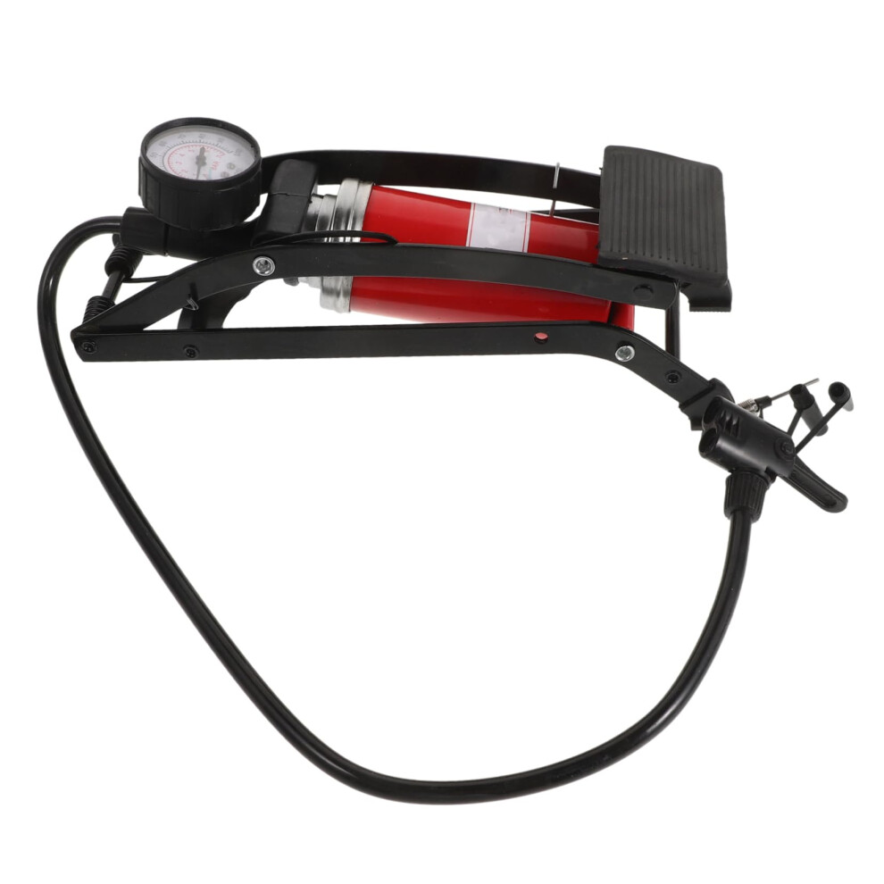 High Pressure Foot Pump For Car Tyres, Manual Inflation Pump With Barometer, Non-Slip Pedal For Cars And Bicycles 6447073290893