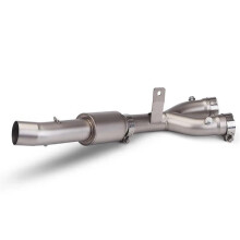 2015-2021 Motorcycle Exhaust Modified Mid Link Pipe 51mm Compatible Exhaust Pipe for YZF R1 MT-10 FZ-10