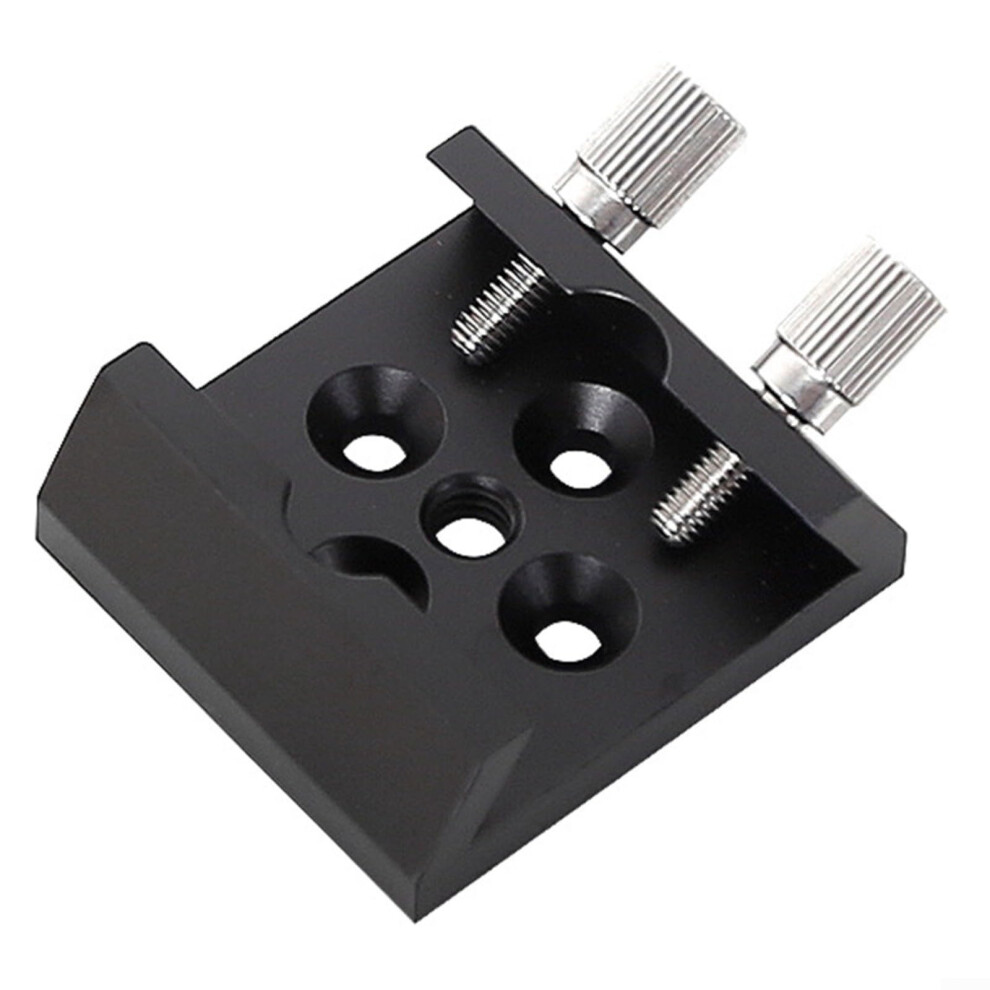 Astronomical Telescope Dovetail Base Mounting Plate Aluminum Alloy With Large Thumb Screw For Stability Black 6482260293578