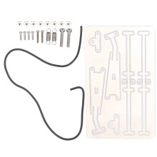 Metall-Winterreifenwischer-Set für 1/10 RC Autos SCX10/TRX4, Silber