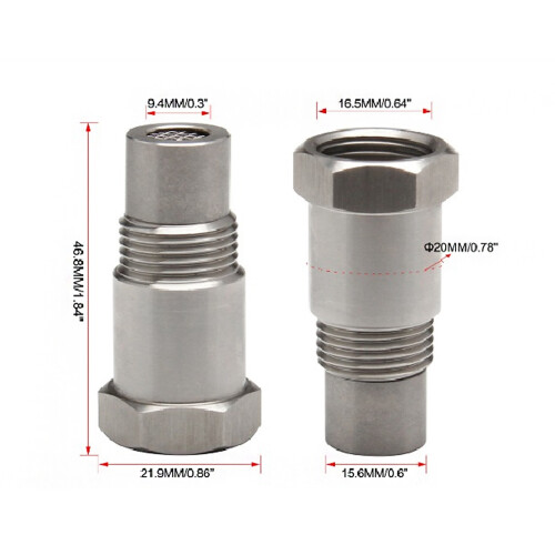 Rostbeständiger M18 x 1,5 O2-Sensoradapter für einfache Lichtbefestigung 2