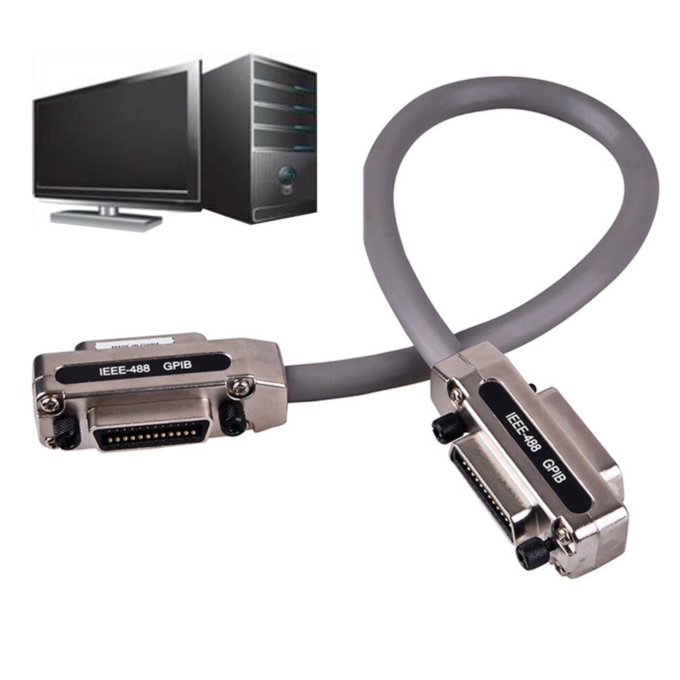 Ieee 488 Cable Metal Connector | 1M 1.5M 2M Gpib Cable With Metal Plug For Plug And Play Compatibility 6447073292019
