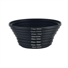 Lens Filter Adapter Ring Step Up Metal Ring 49mm to 82mm for UV ND CPL Camera Lens Hood 67mm 72mm Compatibility