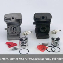 Kit cilindro e pistone con alesaggio da 37 mm e 38 mm, adatto per Stihl New MS170 MS180 170 180 MS171