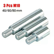3 stuks haakse slijper verlengstuk drijfstang 40/60/80mm M10 draadadapter roterende as voor stenen