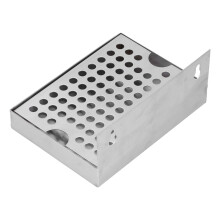 Edelstahl-Wand-Bier-Abtropfwanne 15,4x11,2x6,7cm