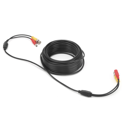 Câble vidéo et d'alimentation BNC+DC 3 conducteurs 30 m Noir 2