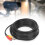 Câble vidéo et d'alimentation BNC+DC 3 conducteurs 30 m Noir 16