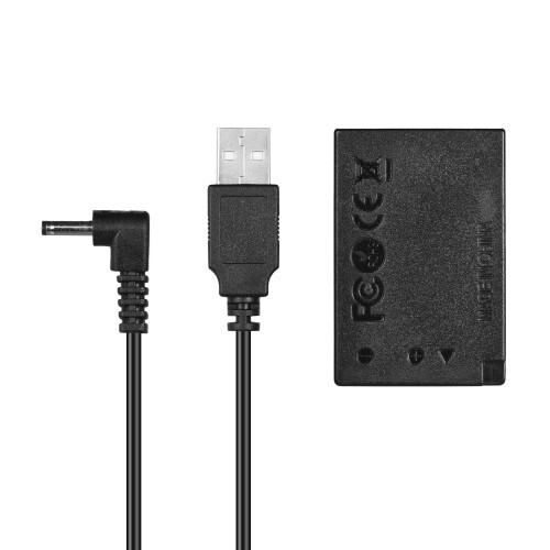 5V USB to LP-E17 Dummy Battery Pack DC Coupler Adapter for Canon EOS M3 M5 M6 1