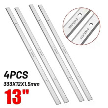 Lot de 4 lames de rabot 333 x 12 x 15 mm pour raboteuse Metabo DH 330 DH316, pièces de machines à bois