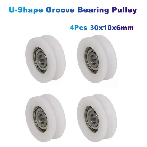 Lot De 4 Poulies Pour Cordes Rainure En V 30mm - Poulies Câble Acier Galvanisé