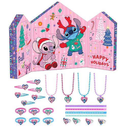 Disney Stitch Jewellery Filled Christmas Countdown Advent Calendar