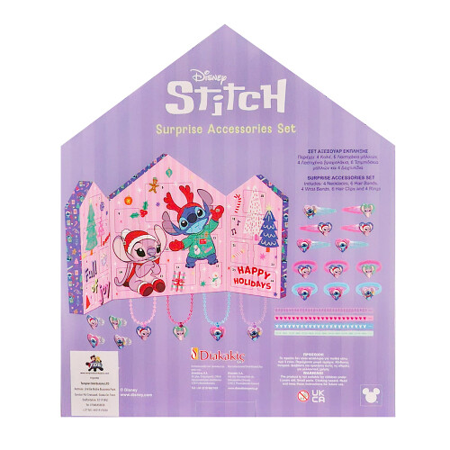 Disney Stitch Jewellery Filled Christmas Countdown Advent Calendar 2