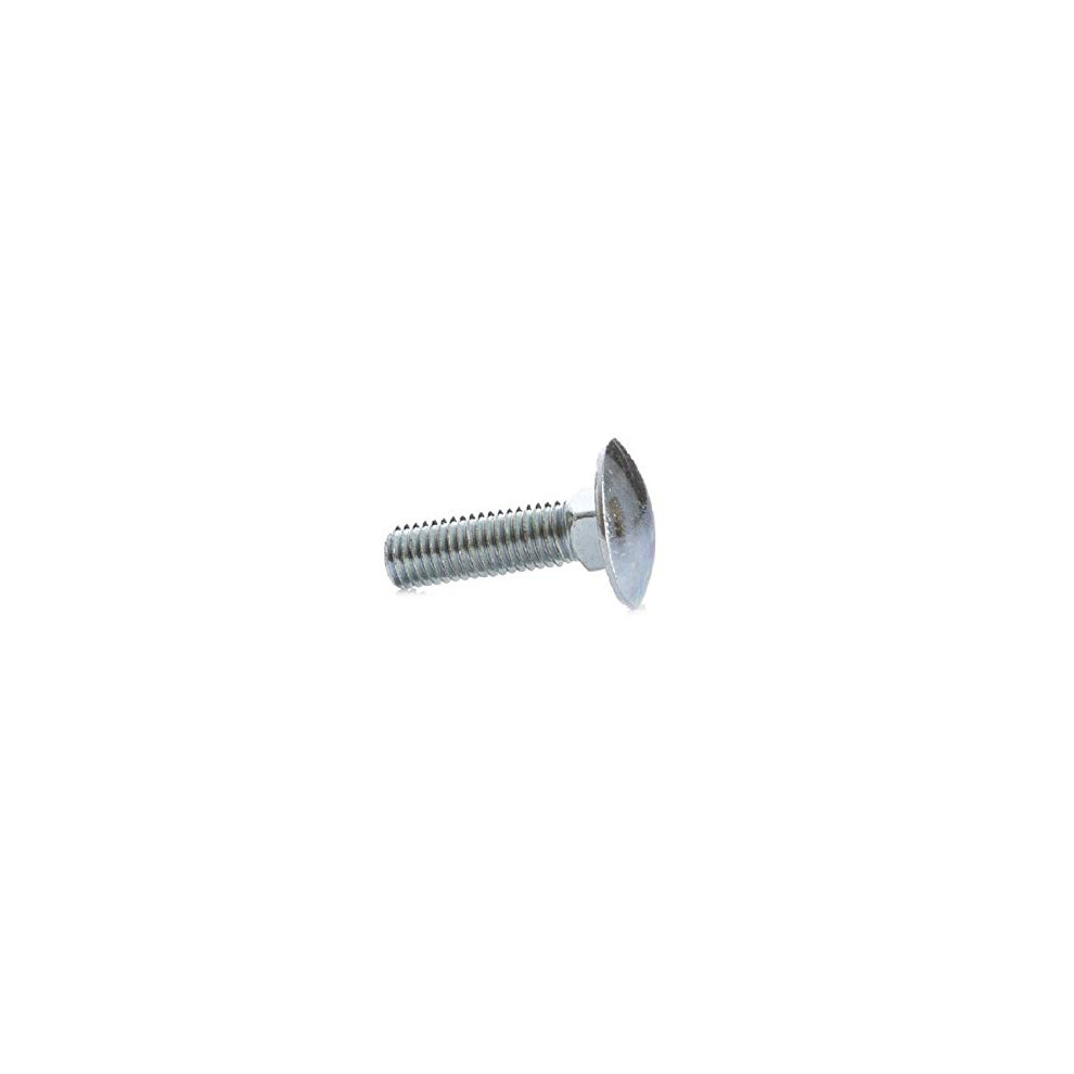 M8 X 30 Mm Carriage Bolts Din 603 - 150 Pack Galvanised Flat Round Screws For Heavy-Duty Applications 6482260297187