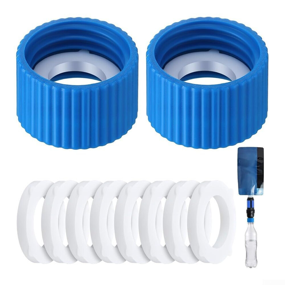 Outdoor Water Filter Connection Kit, Leakproof Bottle Coupling System, Extra Sealing Rings for Camping, Hiking, Backpacking-image-OPC-PK87VP2-NEW