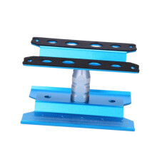 Aluminium Alloy RC Repair Stand for Toy Cars, Height Adjustable with Scale and Magnetic Features, Blue Model Making Tool