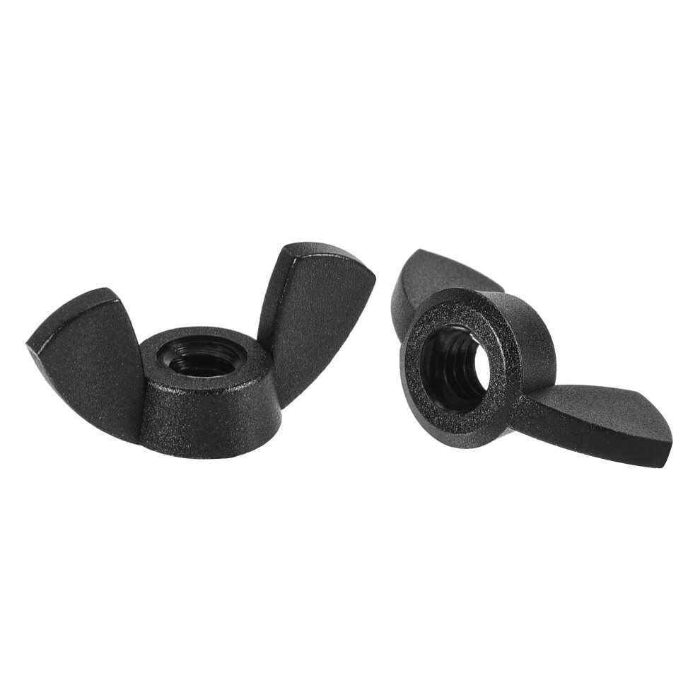 M4 Wing Nuts Pack Of 50, Black Nylon Butterfly Nuts For Hand Twist Tightening Fixings, Durable Fasteners 6038364996664