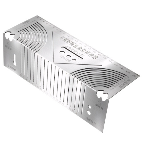 Parallel Scriber Tool for Metal Processing, Dual Purpose Angle and Arc Marking, Square Steel Pipe Cutting Guide