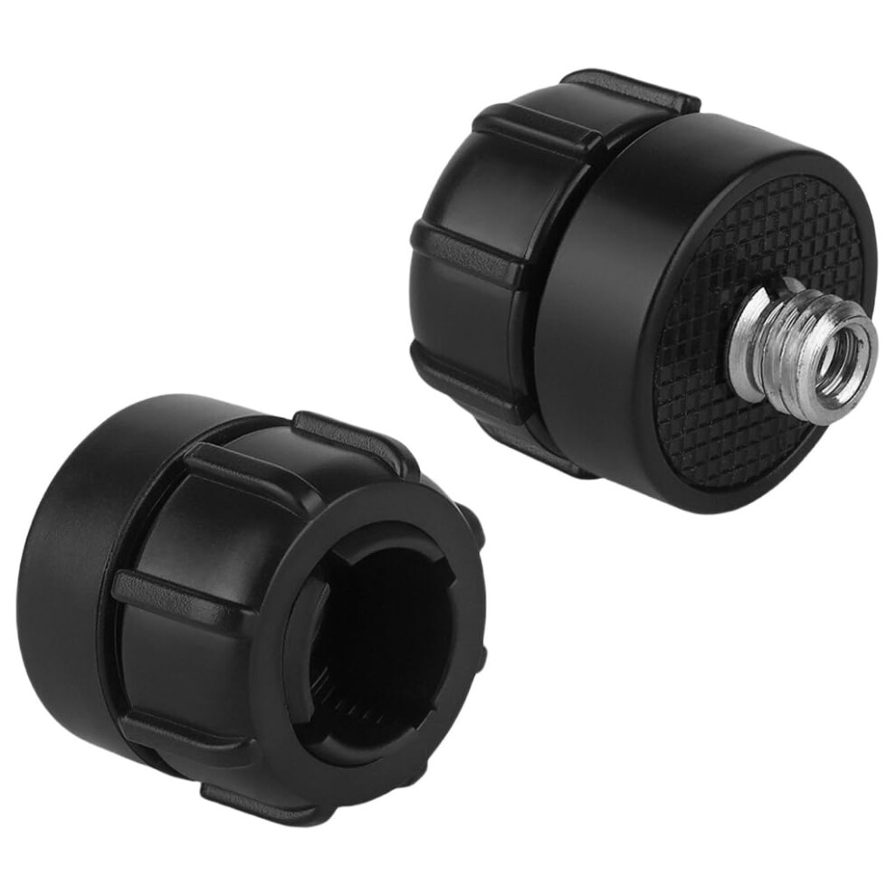 3/8-Inch Screw To 17Mm Ball Head Mount Adapter For Camera Tripod And Holder, Durable Metal Construction Black 6447073294365